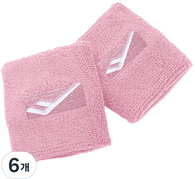 프로스펙스 테리 손목 밴드, 핑크, 6개