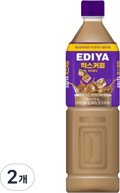 이디야 믹스커피 헤이즐넛, 2개, 1L