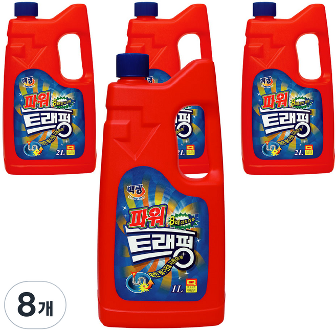 백광 트래펑 배수구세정제, 2L, 8개
