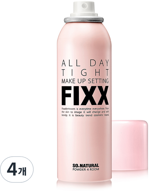 쏘내추럴 올 데이 타이트 메이크업 세팅 픽서, 75ml, 4개