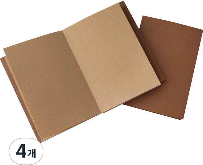 하늬통상 드로잉북 크라프트지 126매 100g, A5, 4개