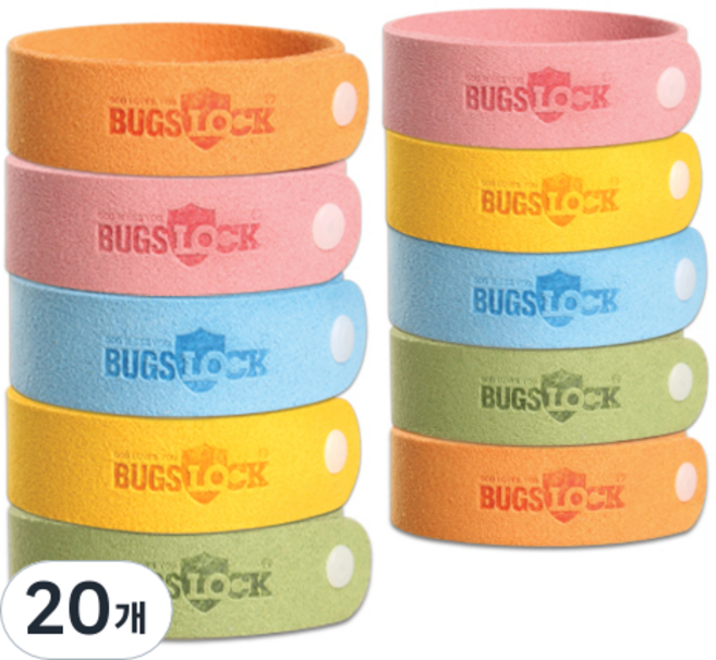 벅스락 아로마오일 방향밴드 랜덤발송, 3.5g, 20개