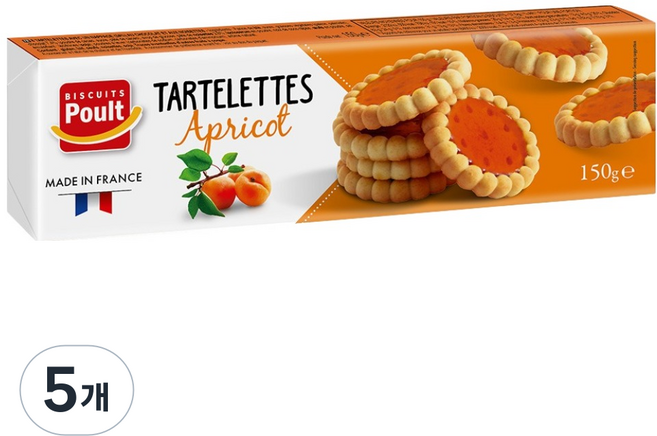 폴트 살구타르트, 150g, 5개