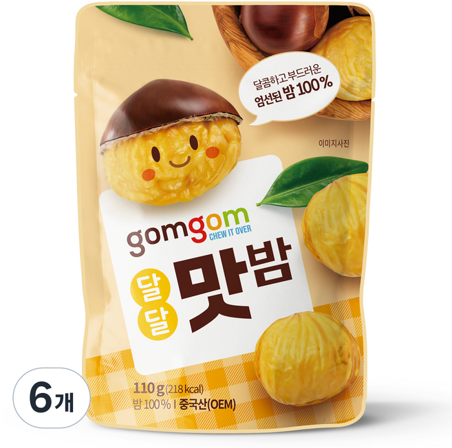 곰곰 달달 맛밤, 110g, 6개