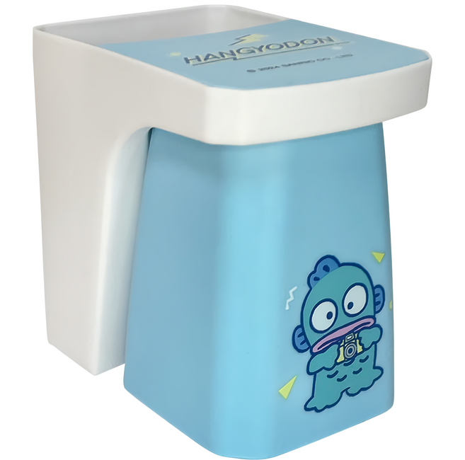 Sanrio 三麗鷗 人魚漢頓磁吸漱口杯組 7.5 x 11.5 x 11.3cm, 小相機 藍色, 1套