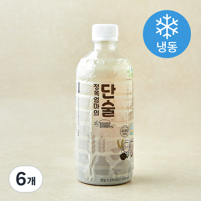 정옥 엄마의 단술 (냉동), 6개, 500ml