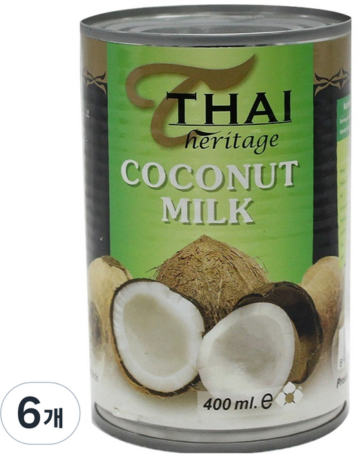 THAI heritage 椰奶, 400ml, 6個