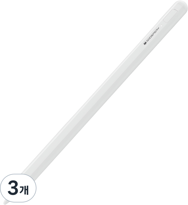 구스페리 아이패드 전용 스타일러스 스마트 터치펜 블루투스형, 화이트, 3개