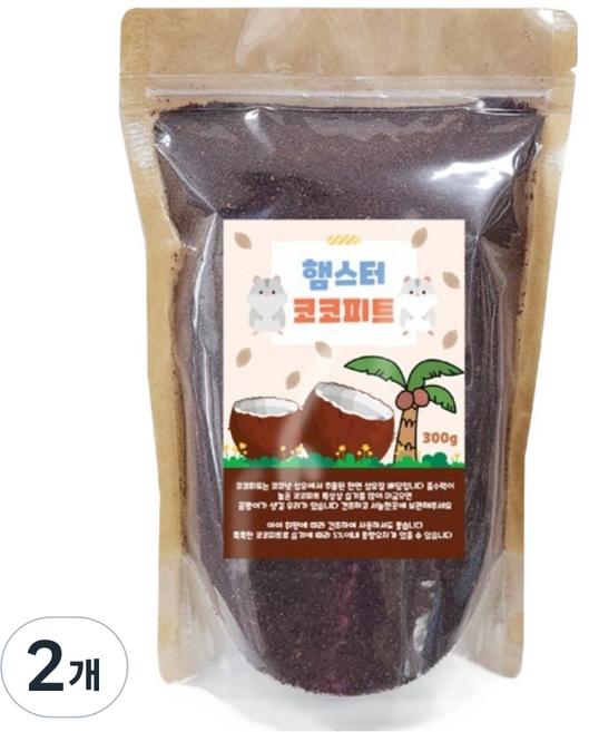 햄스터 코코피트, 300g, 2개