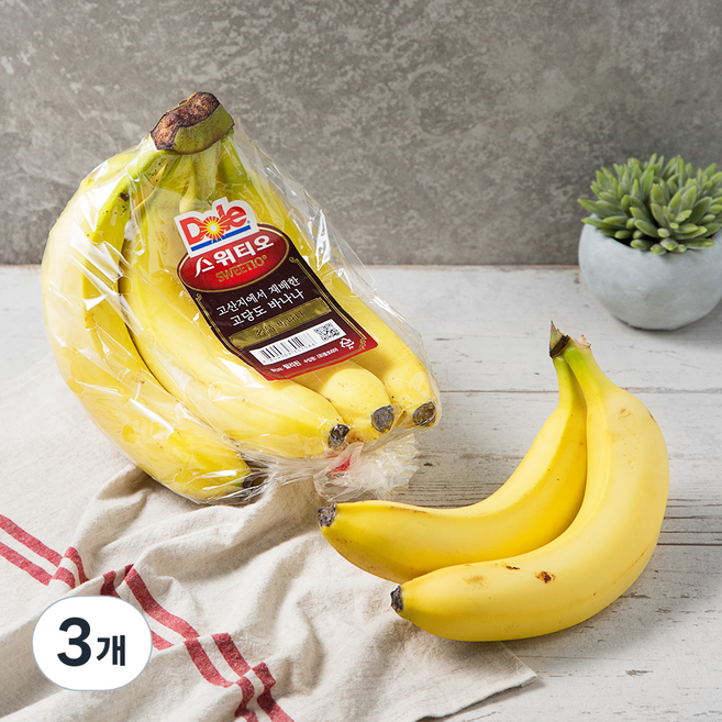 돌 스위티오 바나나, 1.5kg 내외, 3개