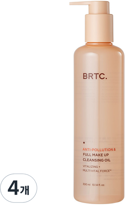 BRTC. 維他命溫和全臉卸妝油, 4瓶, 300ml