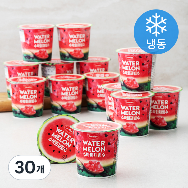 라벨리 수박화채빙수 (냉동), 220ml, 1개입, 30개