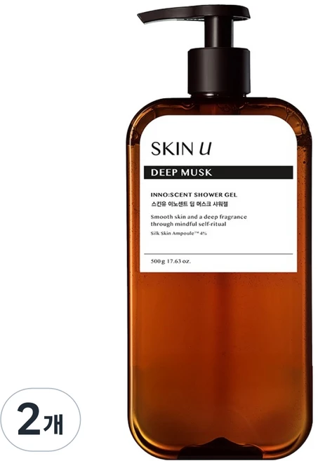 스킨유 이노센트 샤워젤 딥 머스크, 500g, 2개 - 쿠팡