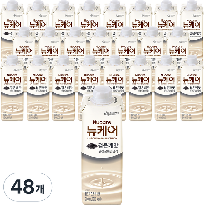 뉴케어 완전 균형영양식 검은깨맛, 200ml, 48개