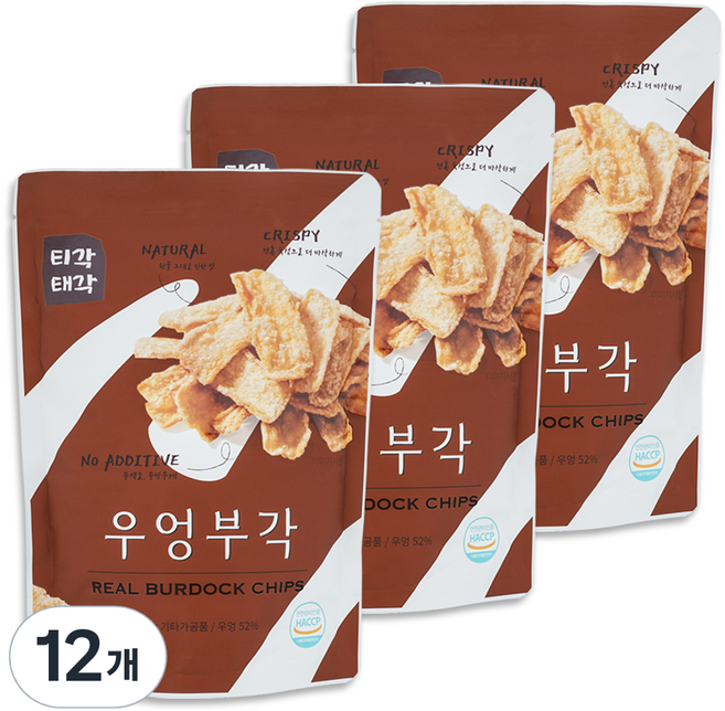 티각태각 우엉부각, 12개, 60g