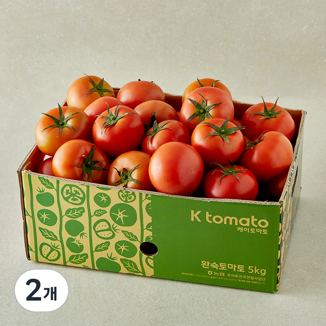 이로운 군위 무농약 인증 완숙토마토, 5kg, 2개