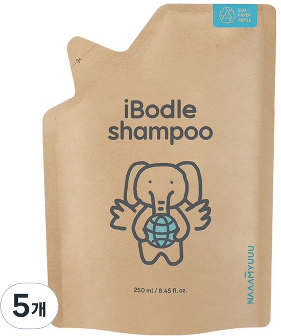 아이보들 유아 샴푸 리필, 250ml, 5개