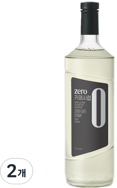 네이쳐티 zero 카페 시럽, 2개, 1L