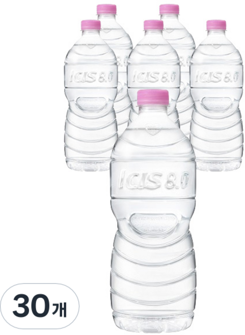 아이시스 8.0 ECO 생수 무라벨, 1L, 30개