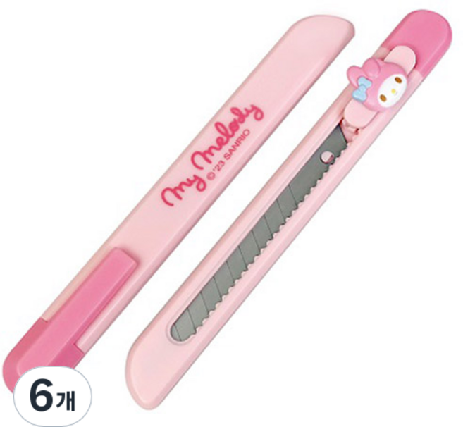buyhearts 口袋美工刀 小 P-MMCT, 6個, 美樂蒂