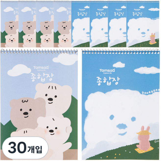 탐사 심플 종합장 26매, 30개입