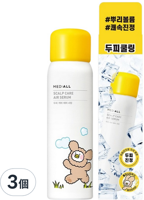 MED:ALL SCALP CARE AIR SERUM 頭皮護理噴霧, 3個, 80ml