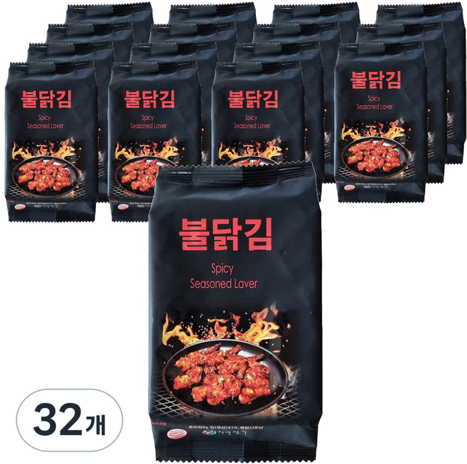 매콤한 밥도둑 불닭김, 5g, 32개
