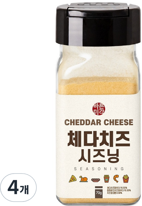 Barunmeegak 切達起司調味粉, 4個, 70g