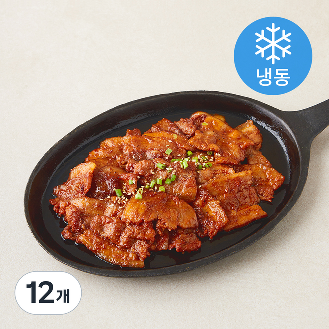 고깃집왕건 매콤달콤 삼겹구이 (냉동), 200g, 12개