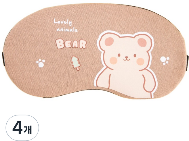 타이디홈 아이마스크 아기곰, 1개입, 4개