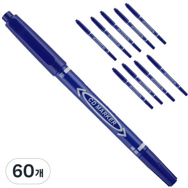 아베른 방수 유성 펜, 블루, 60개