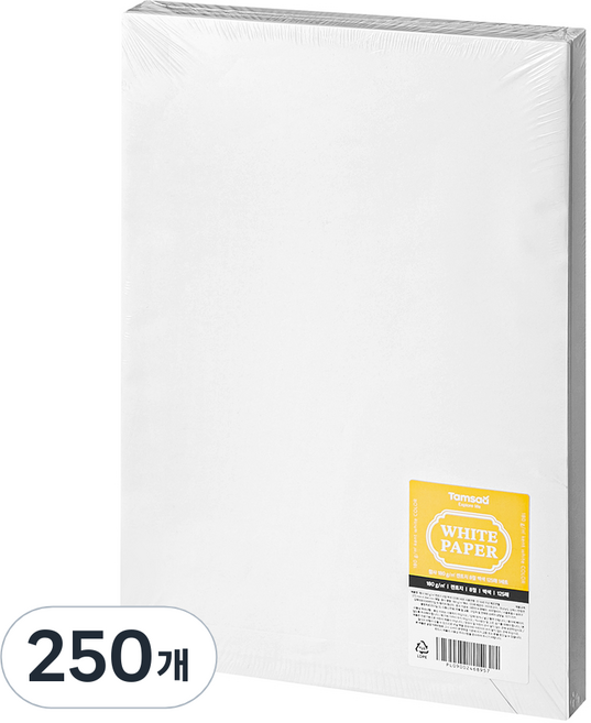 탐사 켄트지 백색 180g 8절, 250개