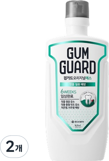 검가드 동아제약 오리지널 에스 가그린, 820ml, 2개