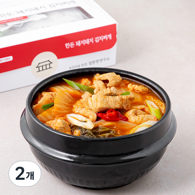 집반찬연구소 한돈 돼지돼지김치찌개 밀키트, 680g, 2개