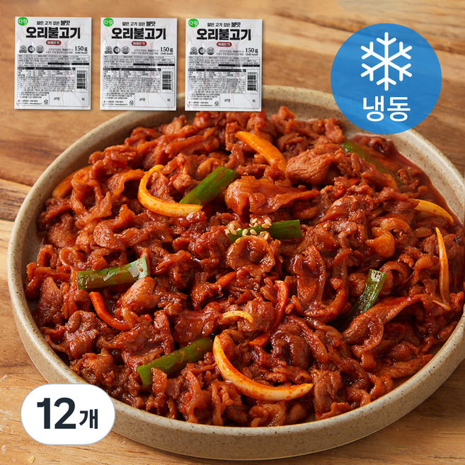 다향 오리불고기 매콤한맛 (냉동), 150g, 12개