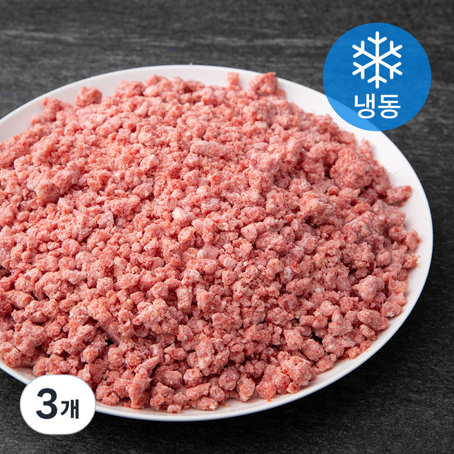 왕고기 호주산 소앞다리살 다짐육 (냉동), 3kg, 3개
