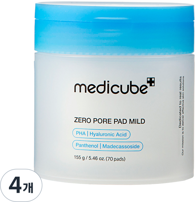 메디큐브 제로 모공 패드 마일드 2.0, 4개