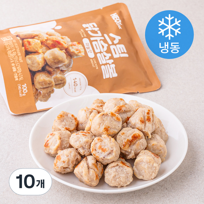허닭 스팀 닭가슴살볼 마늘맛 (냉동), 100g, 1개입, 10개