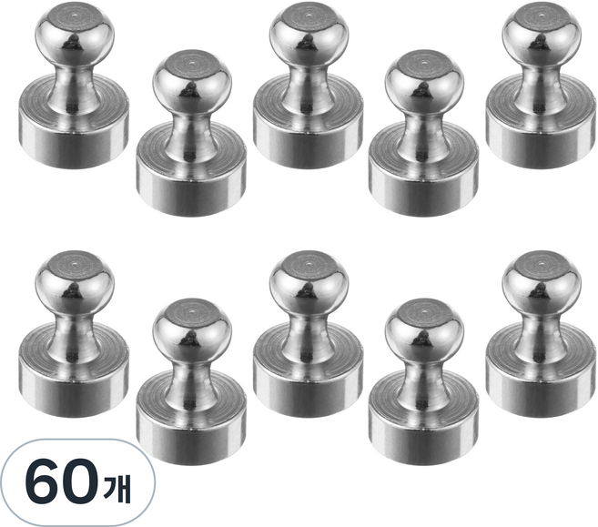 코멧 초강력 고리자석 후크 체스형 도장자석, 60개