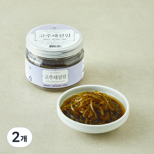 고추채절임, 300g, 2개