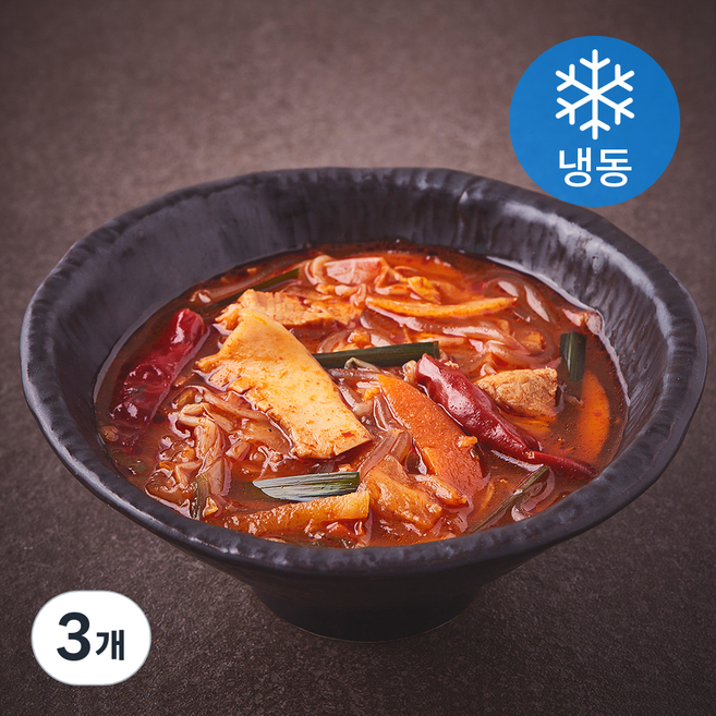 집콕집국 불짬뽕탕 (냉동), 500g, 3개
