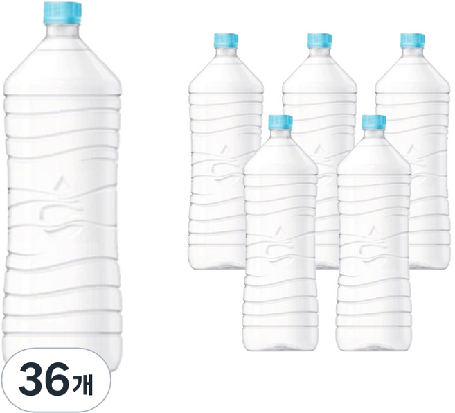 롯데칠성음료 하늘샘 생수 무라벨, 2L, 36개