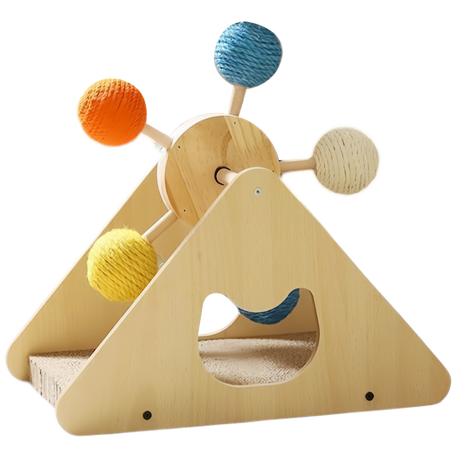 摩天輪貓抓板 小, 1個, 原木色