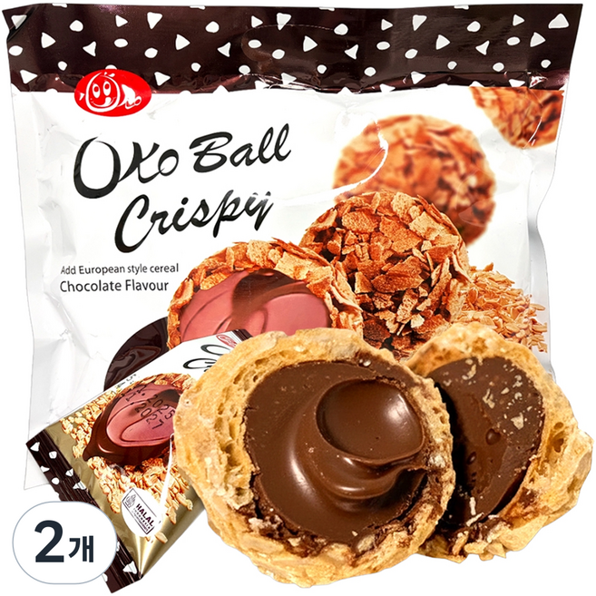 뉴트리오코 볼 크리스피 초콜릿맛, 300g, 2개