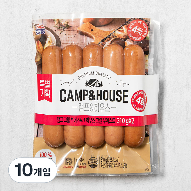 사조 그릴부어스트 소시지, 310g, 10개입