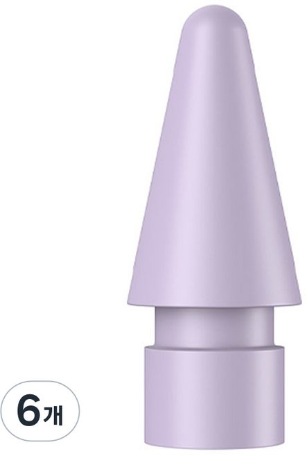 TABLESE Apple Pencil 彩色筆尖 1代 2代 USB-C 相容 PA-24, 6個, 紫色