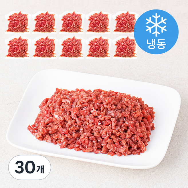 근육꼬기 우둔살 다짐육 (냉동), 30개, 150g