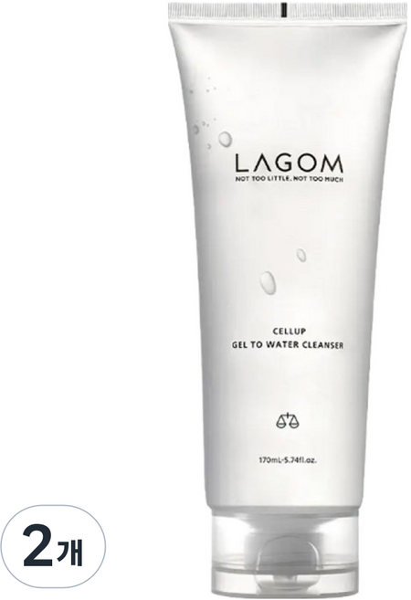 라곰 셀럽 젤 투 워터 클렌저, 170ml, 2개