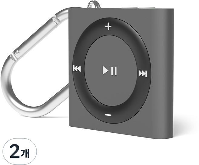 엘라고 W7 에어태그 2세대 케이스, 2개, 다크그레이