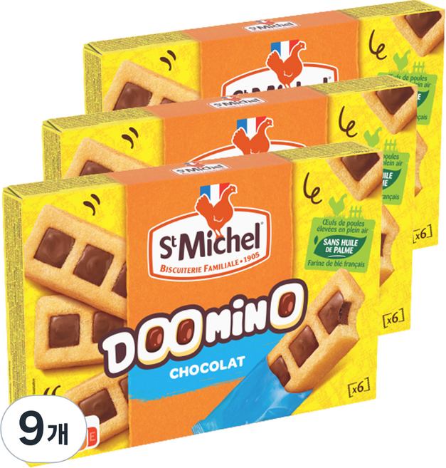 생미쉘 두미노 초코 6p, 180g, 9개